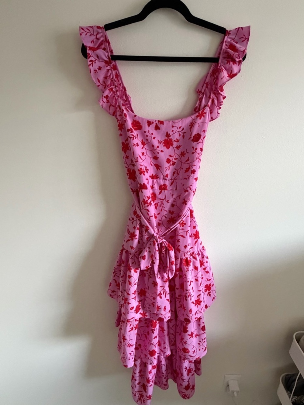 Likely Pink Dress with Red Floral Print